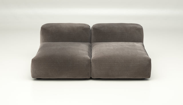 vetsak | Sofa Set 01 Medium - Cord Velour - Mocha | Modular Sofa | 2.5 Seater