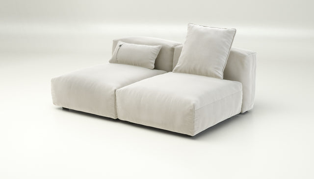 vetsak | Sofa Set 01 Medium - Suave - Pearl | Modular Sofa | 2.5 Seater