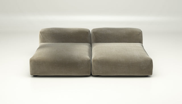 vetsak | Sofa Set 01 XLarge - Cord Velour - Khaki | Modular Sofa | 3.5 Seater