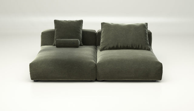 vetsak | Sofa Set 01 XLarge - Suave - Pine | Modular Sofa | 3.5 Seater