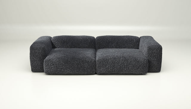 vetsak | Sofa Set 02 Large - Doodle - Dark Grey | Modular Sofa | 3.5 Seater | Big Sofa