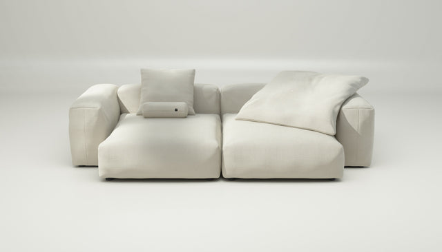 vetsak | Sofa Set 02 XLarge - Pique - Creme | Modular Sofa | 3.5 Seater | Big Sofa