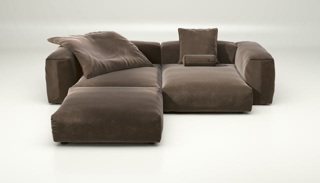 vetsak | Sofa Set 03 - Suave - Espresso | Modular Sofa | 3.5 Seater | Big Sofa | Corner Sofa