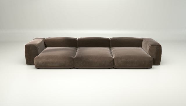 vetsak | Sofa Set 05 - Suave - Espresso | Modular Sofa | 5 Seater | Big Sofa | Corner Sofa
