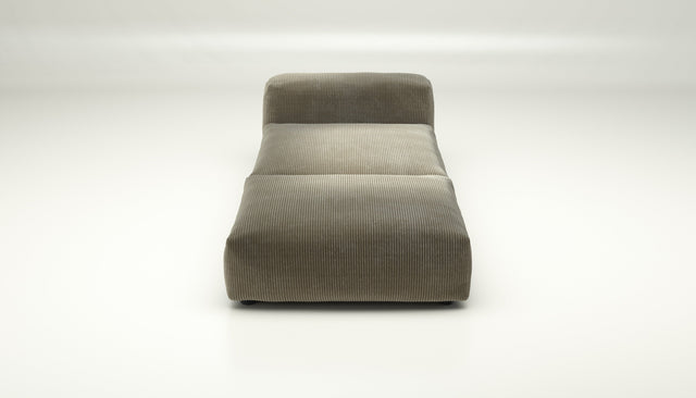 vetsak | Sofa Set 07 - Sun Lounger - Cord Velour - Khaki | Modular Sofa | 2 Seater | Daybed | Chaiselounge