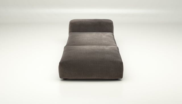 vetsak | Sofa Set 07 - Sun Lounger - Cord Velour - Mocha | Modular Sofa | 2 Seater | Daybed | Chaiselounge