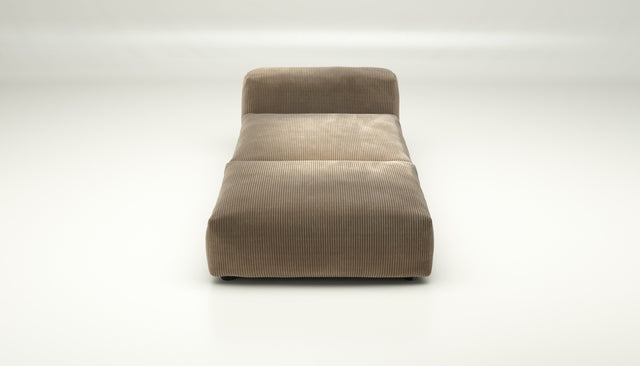 vetsak | Sofa Set 07 - Sun Lounger - Cord Velour - Sand | Modular Sofa | 2 Seater | Daybed | Chaiselounge