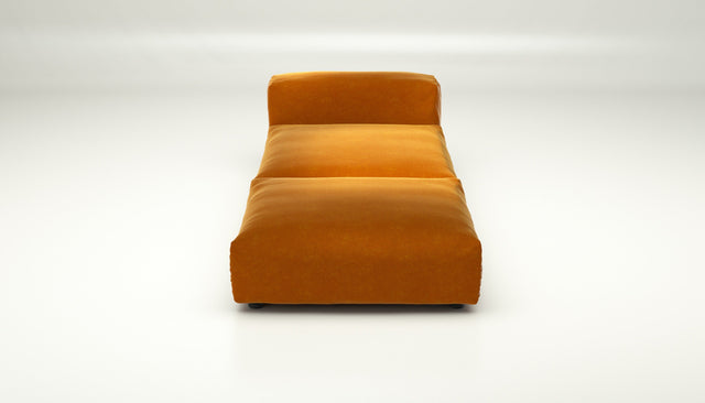 vetsak | Sofa Set 07 - Sun Lounger - Suave - Orange Blaze | Modular Sofa | 2 Seater | Daybed | Chaiselounge
