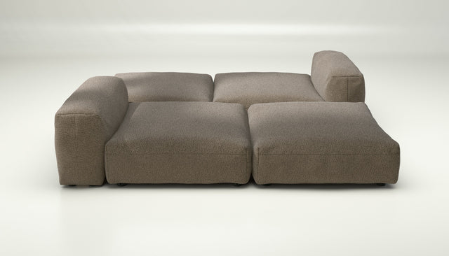 vetsak | Sofa Set 08 - Daybed - Loop Loop - Taupe | Modular Sofa | 6 Seater | Outdoor Island | Double lounger